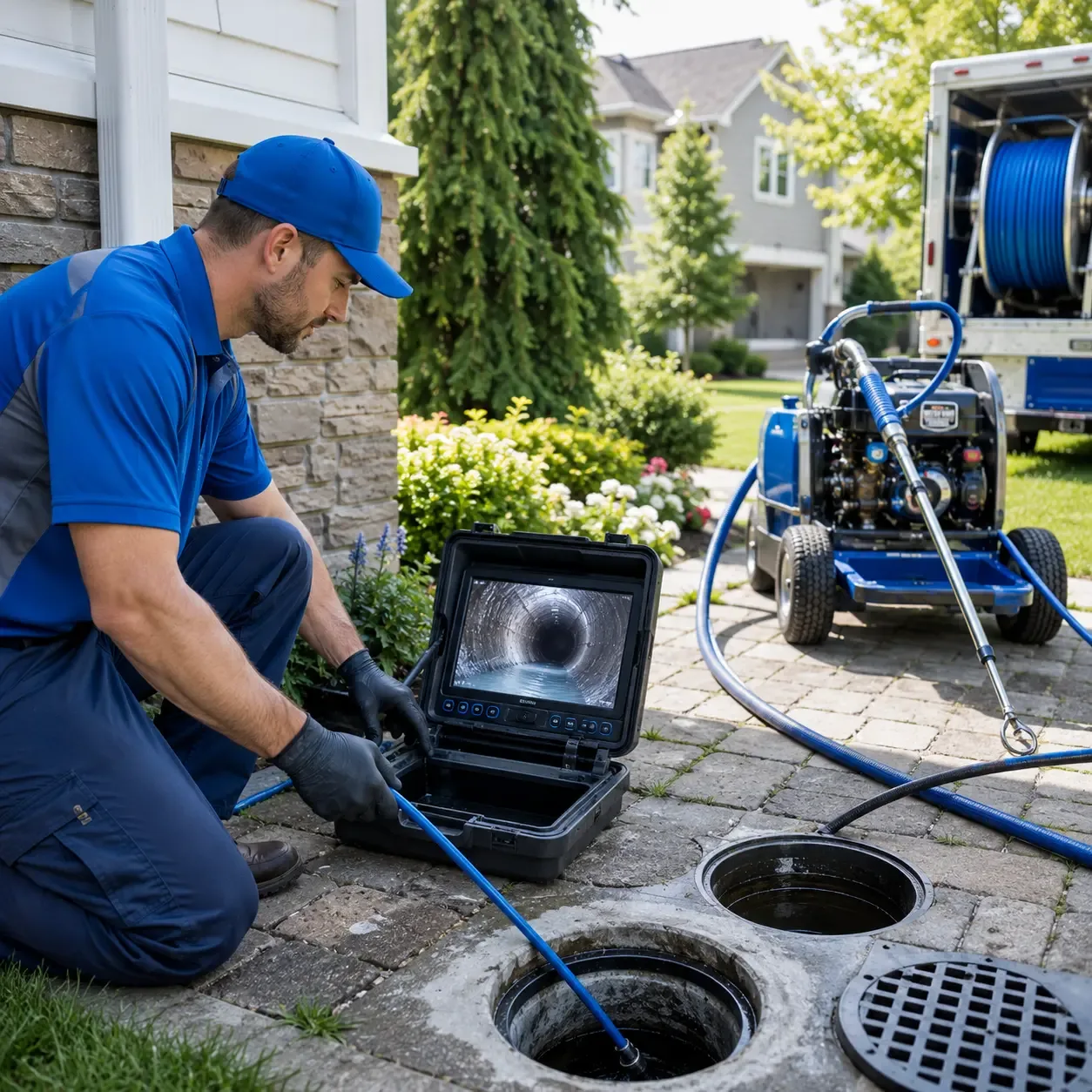 Outdoor drain cleaning professionals serving Rosman, NC