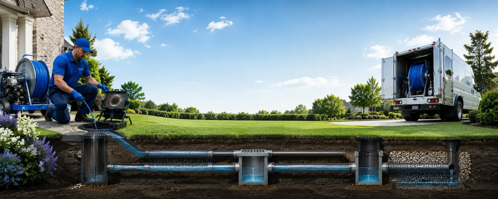 Outdoor drain cleaning information for Rosman, NC